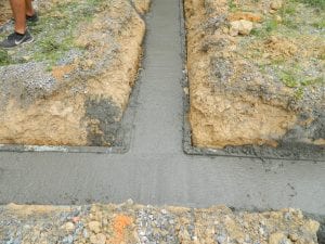 Footers Poured